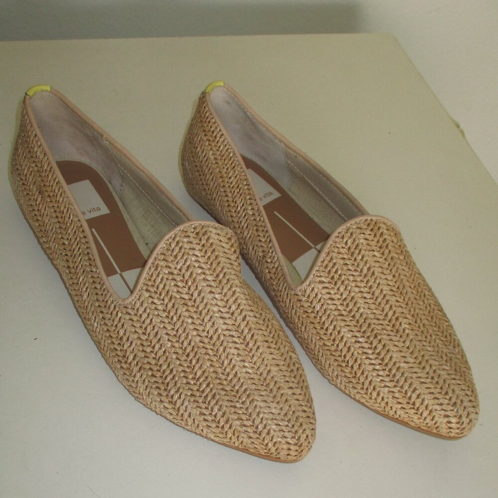 Dolci Vita Womens Tan Woven Pointy Ballet Flats NWOB - Size 6M